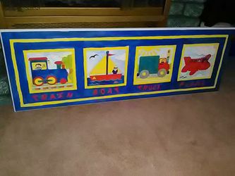 Nursery wooden picture!