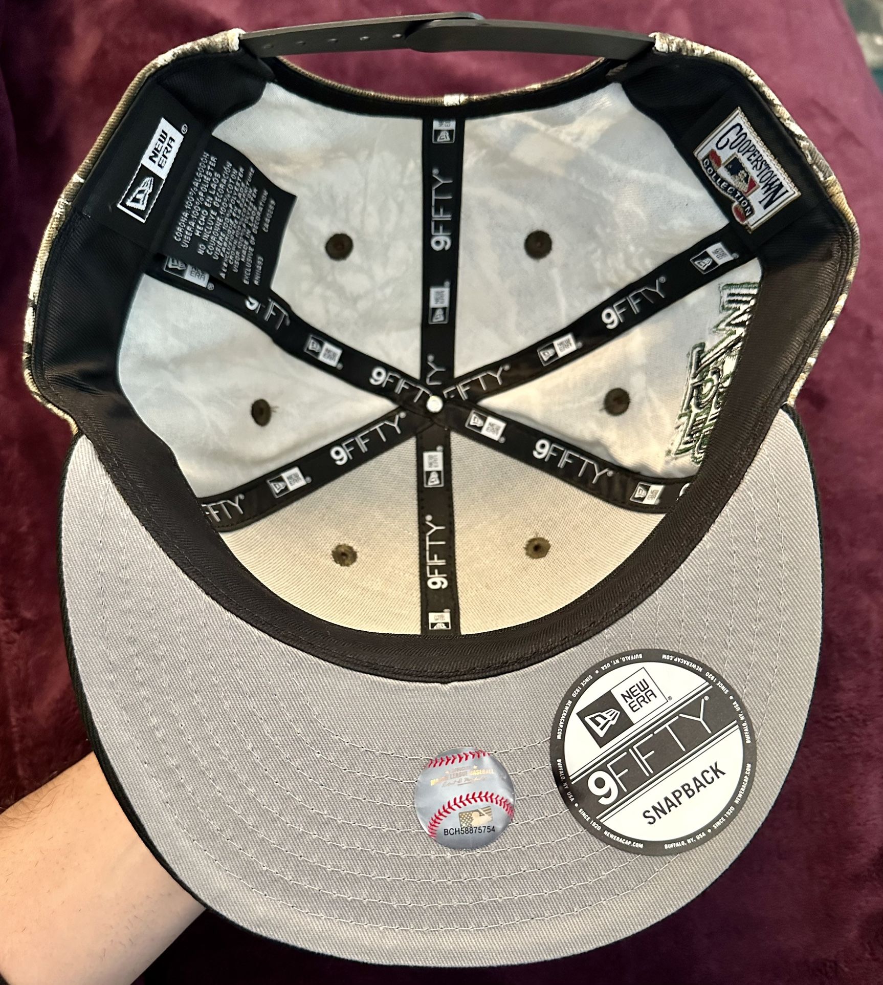 New Era Brand Yankees Snapback Hat Camouflage