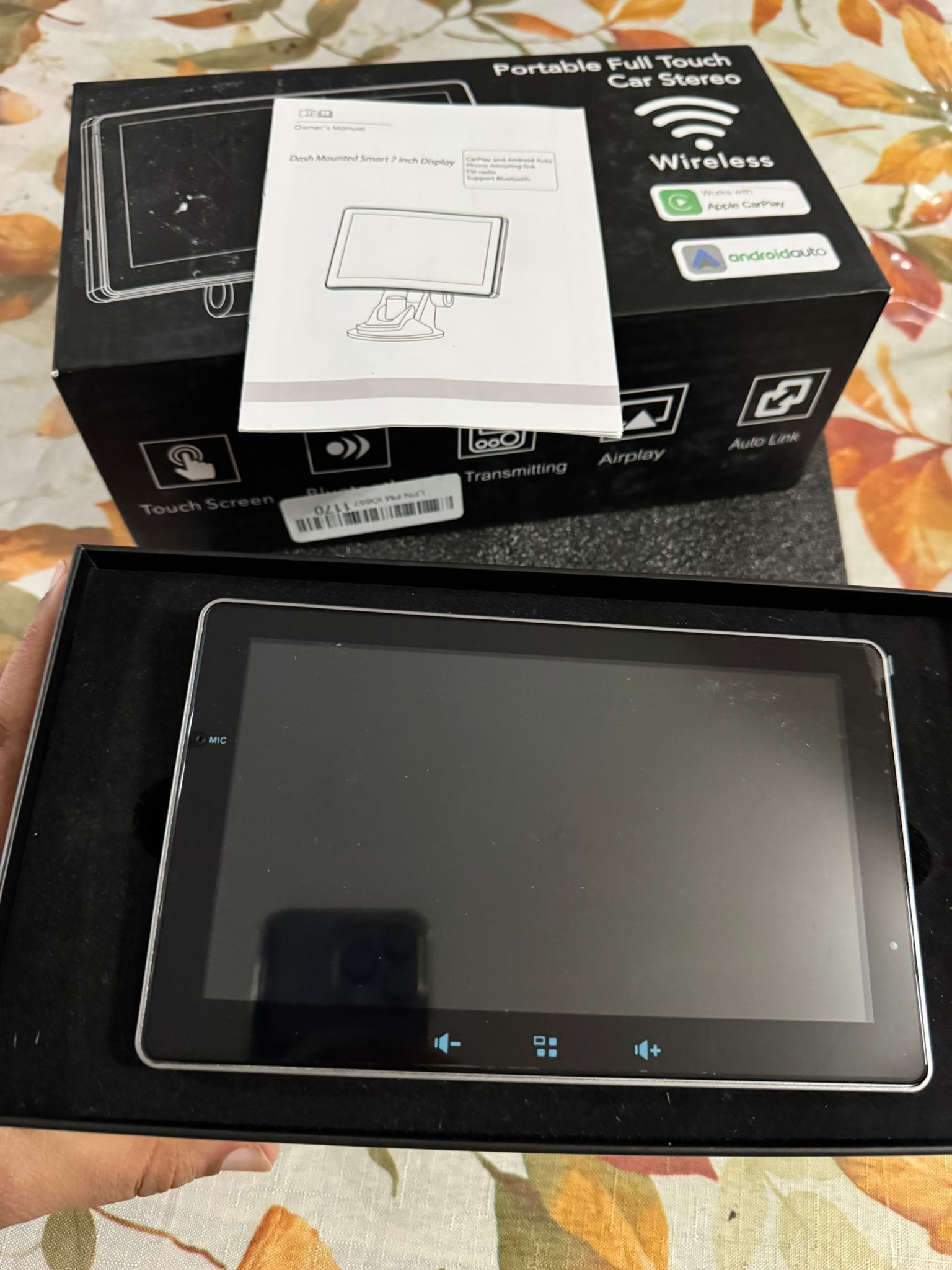 Wireless Portable Car Stereo Apple Carplay Android Auto 7 " HD Full Touchscreen