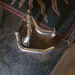 Chrome 2-into-1 Exhaust Headers - Harley / Custom Cruiser