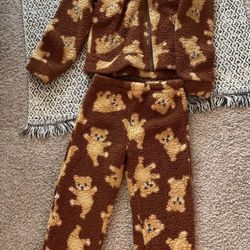 Fleece Set Teddy Bear 