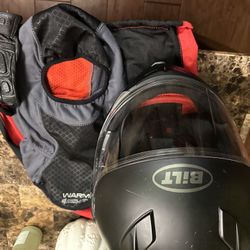 bilt helmet bluetooth and mask Glove