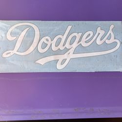 Dodgers Logo Decal Sticker - Oracal 651 Permanent Vinyl - Cars - Chest - Toolbox - BBQ - Baseball 