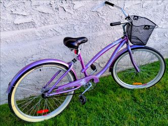 Women's infinity Lahaina 26" Beach Cruiser bike bicicleta basket