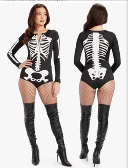 Tipsy elves skeleton  sexy bodysuit Halloween