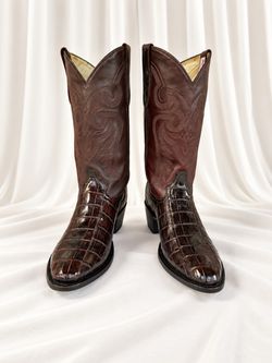 Cowtown Genuine Alligator Belly Cowboy Boots – Men’s 11D