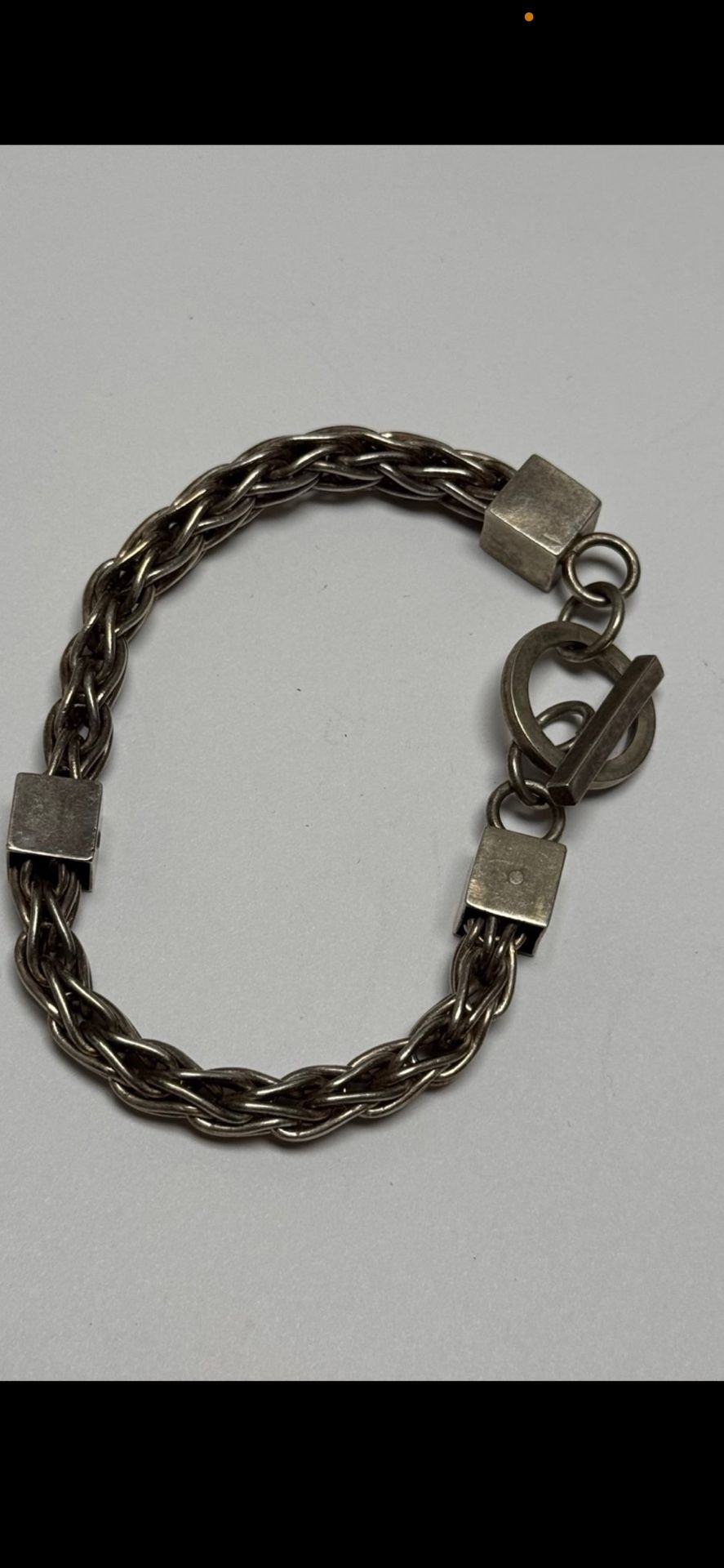 Sterling Silver Toggle Bracelet