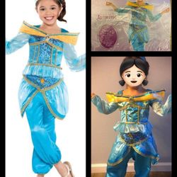 Princess Jasmine Halloween Costume Toddler Size 3-4 from Party City