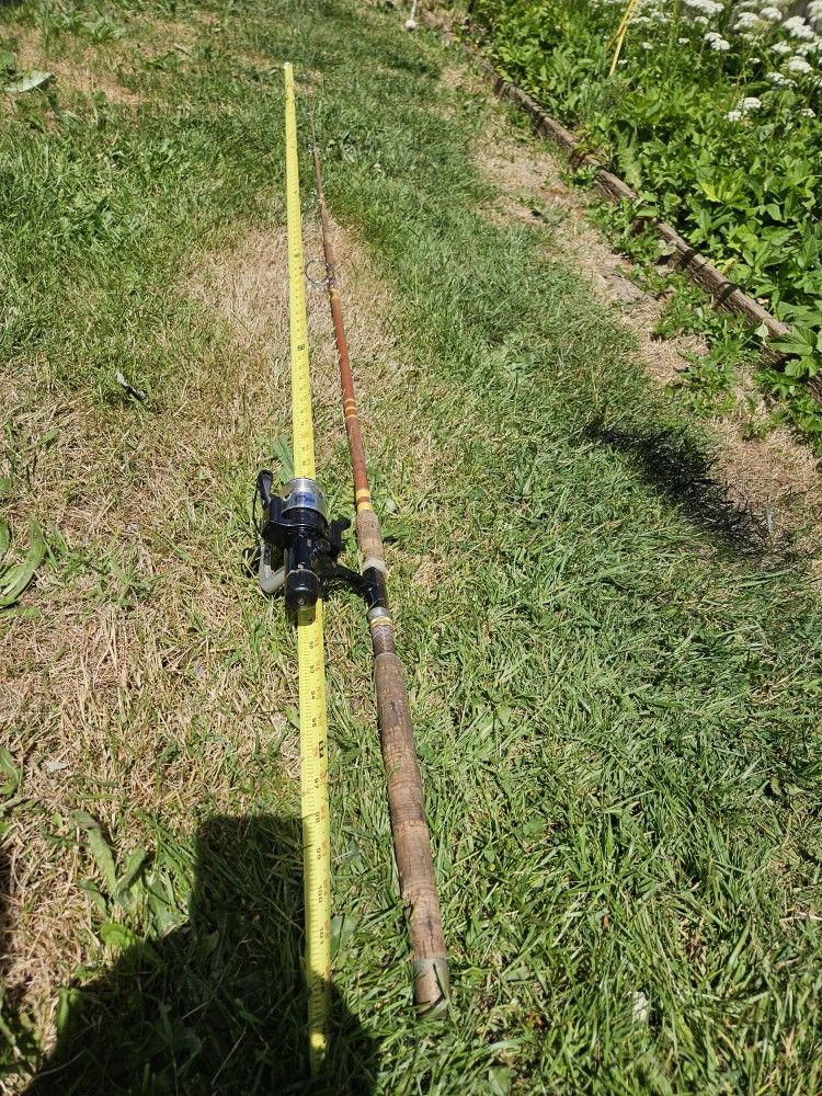 Fishing rod and reel. $30