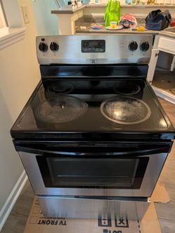 Stainless steel Kenmore stove