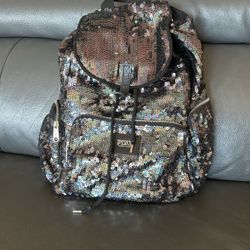 Victoria Secret PINK Black Sequin Back Pack