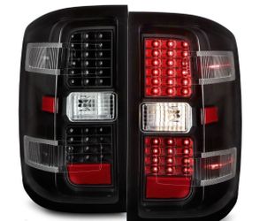 14-18 Chevy Silverado Black LED Tail Lights