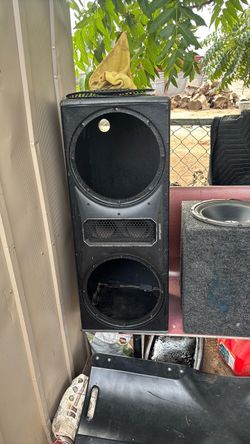 12 inch sub box power bass ported plus 10 inch kenwood
