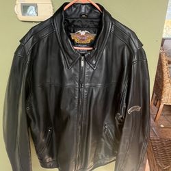 Men’s Harley Davidson Black Leather Jacket