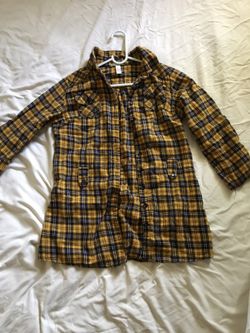 Small yellow plaid shirt