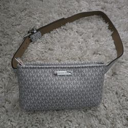 Michael Kors Monogram Adjustable Belt Bag Purse
