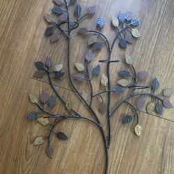 Metal Wall Art plus Candle Holder 24x26 Inches 