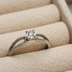 Diamond White Gold Ring 