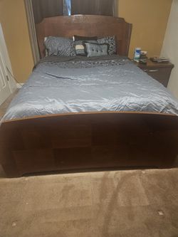 Bedroom set with mattress