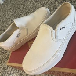 White Vans Size 8