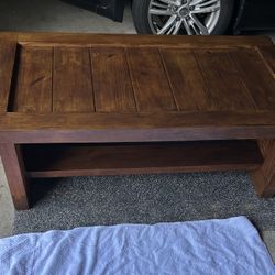 Golden oak Coffee table