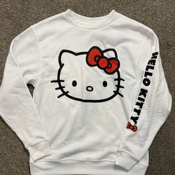 White Hello Kitty Sweater Size Small 