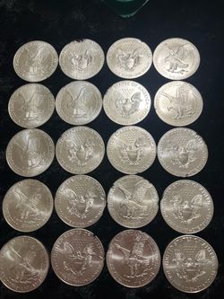 Rare 2021 eagles with two different revers.
