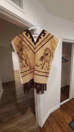 Mecho Mexico Suede Poncho 