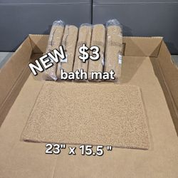 New 23"x 15.5" Bath Mat Only $3 Each Or 2 For $5