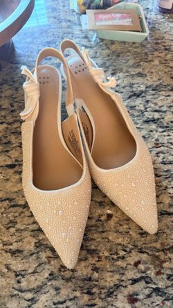 NEW pearl bridal shoes