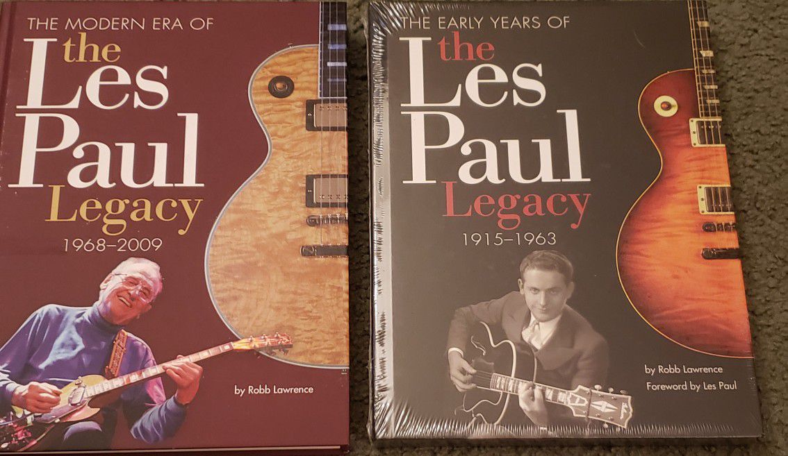 2 GIBSON LES PAUL HARD BACK BOOKS NEW