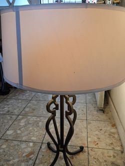 Rod iron lamp