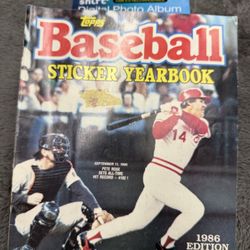 Pete Rose Topps 1986 Sticker Book!  