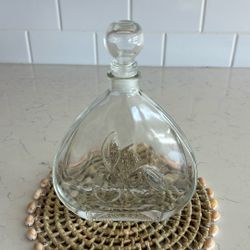 Beautiful Blown Glass Crystal Decanter