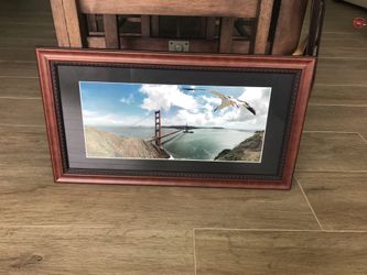 Framed picture of Golden Gate Bridge