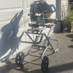 Hitatchi Compound Miter Saw on Rigid mobile stand - $320 (Tukwila)