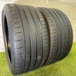 S711  285 30 20 99Y  Michelin Pilot Super Sport  2 Used Tires 70% Life 