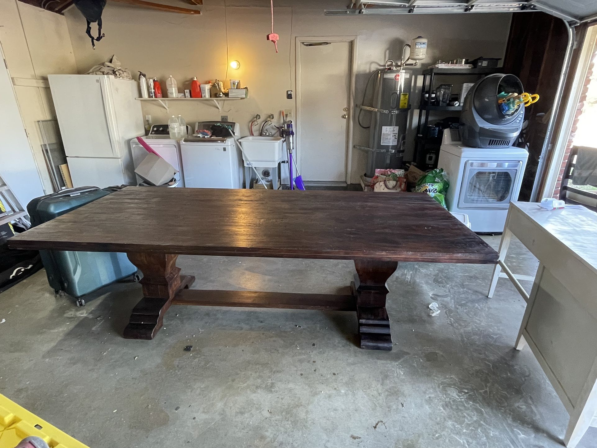 Large Trestle Dining Table