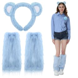Blue Bear Costume Set Halloween School - Disfraz de Oso Azul 