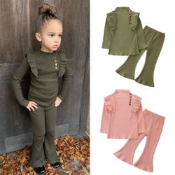 Girls Long Sleeve Top & Pants 