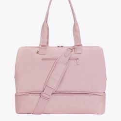 Brand New Beis Convertible Weekender In Pink 