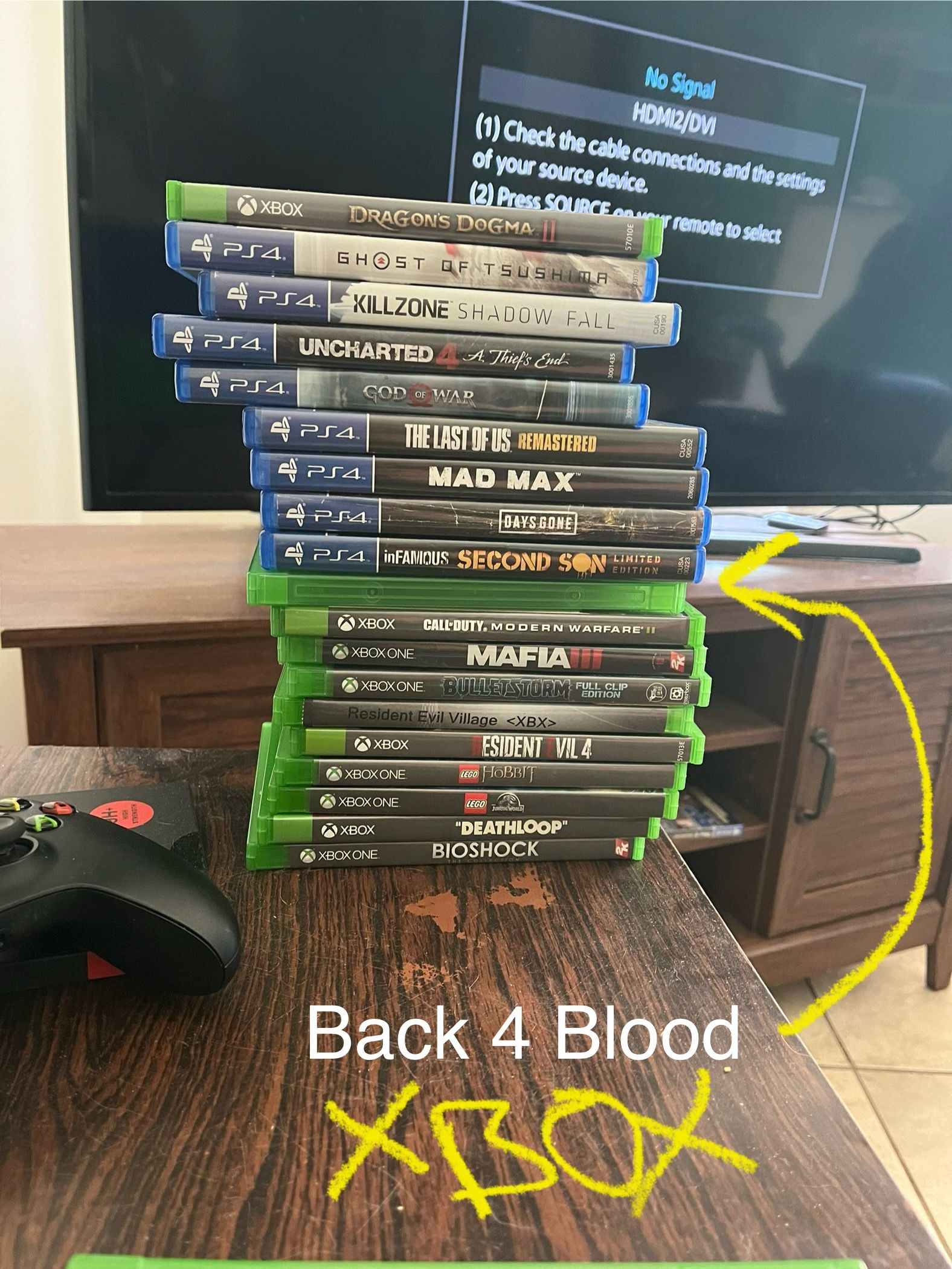 Xbox And PS4 Game lot