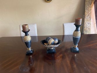 Table decor and candle holder /home decor/home accents