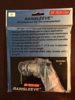 Camera 18” Rain Sleeve 2 Pack