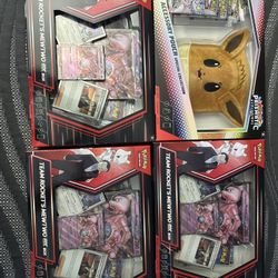 Pokemon Prismatic Pouch And Destined Rivals (Mewtwo’s Ex Box)  Bundle