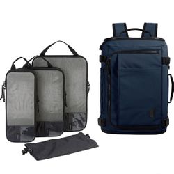 Bagsmart 38L Blast Backpack with 4-piece Compression Packing Cubes=Z8-313