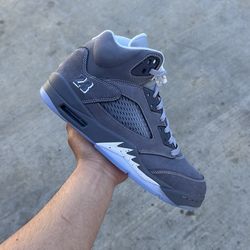 Jordan 5 wolf grey size 9