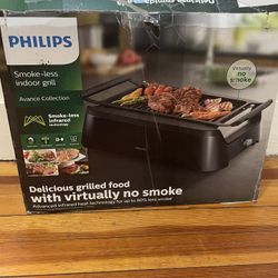 Phillips Avance Smoke-Less Indoor Grill HD6371/94 **Brand  New**Damaged Box**