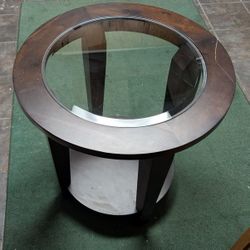Round Table, Glass Top.