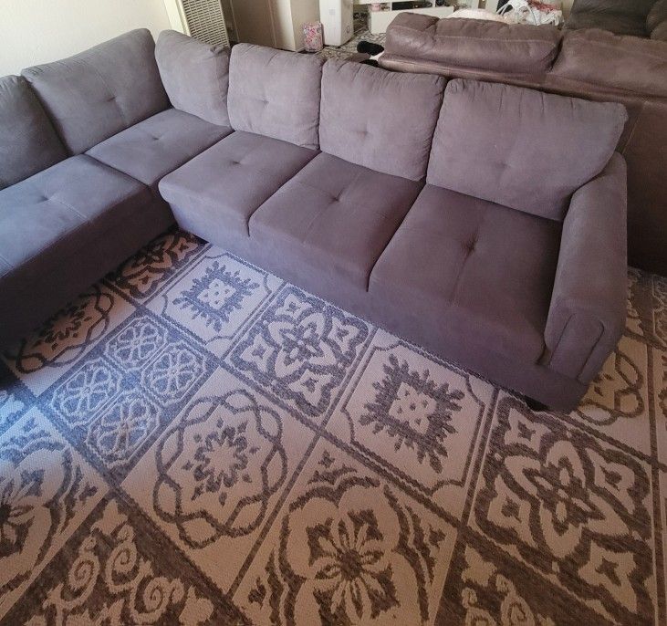 Gray L shape Sectional Couch